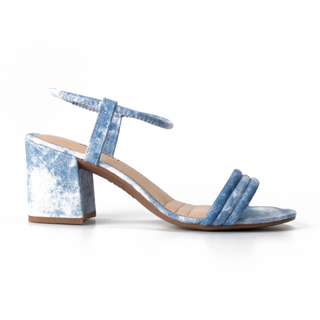 Sand Lia Dakota Salto Bloco Tie Dye Azul Dakota Loja Online De