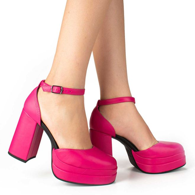 Sapato Dakota Plataforma de Salto Bloco Rosa | Dakota loja online de  calçados - Acesse agora!