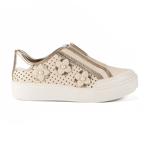 Slip On DAFITI SHOES Lasercut Branco - Compre Agora