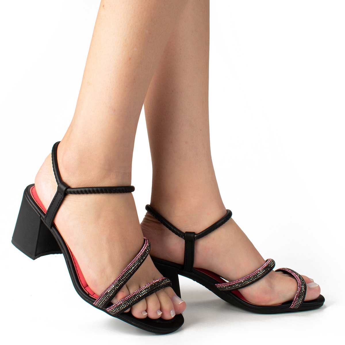 Sandália Feminina Dakota Salto Bloco Z9721 0005 - Preto (Koza Pewter) -  Calçados Online Sandálias, Sapatos e Botas Femininas