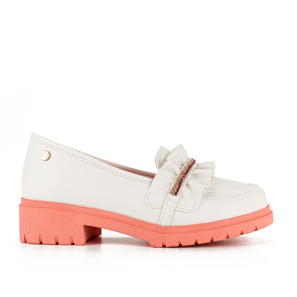 Sapato rosa hot sale com branco